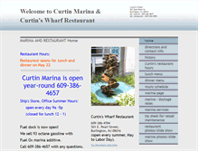 Tablet Screenshot of curtinsmarina.net